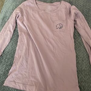 Purple ivory Ella long sleeve shirt